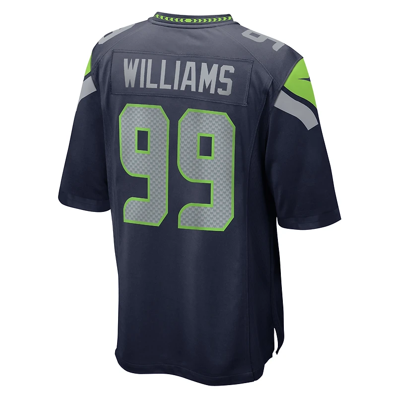 Men's Nike Leonard Williams  College Navy Seattle Seahawks Game Jersey