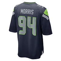 Men's Nike Mike Morris  College Navy Seattle Seahawks Game Jersey