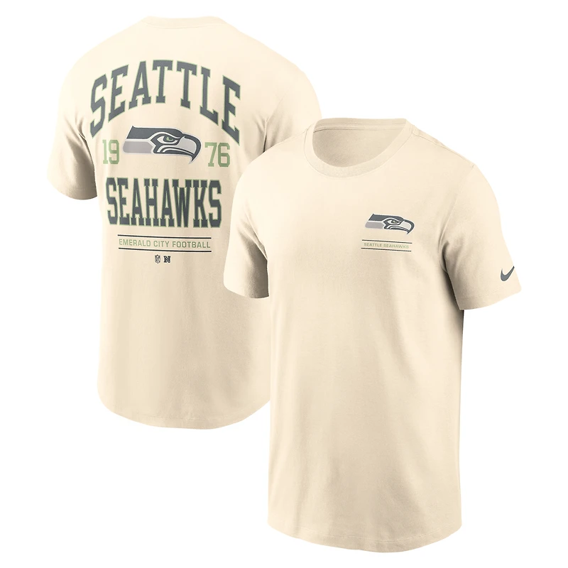 Men's Nike Natural Seattle Seahawks Freestyle Essential T-Shirt