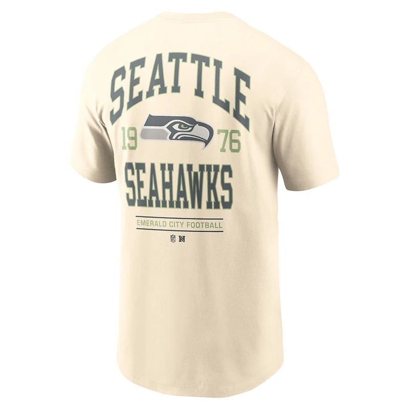 T-shirt Nike Freestyle Essential naturel Seattle Seahawks pour homme