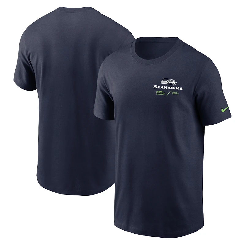 T-SHIRT À MANCHES COURTES NUT SEA NAVY POUR HOMMES NIKE INFOGRAPH LOCKUP TEAM TEE TEEMENSCR