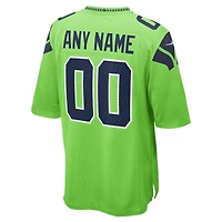 Seattle Seahawks Alternate Nike Neon Green pour homme - Maillot de match personnalisé