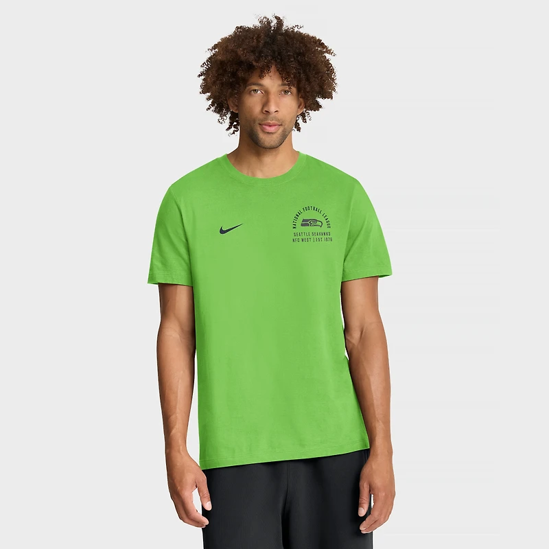 Men's Nike Neon Green Seattle Seahawks Essential T-Shirt