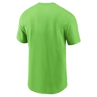 Men's Nike Neon Green Seattle Seahawks Primetime Helmet Essential T-Shirt