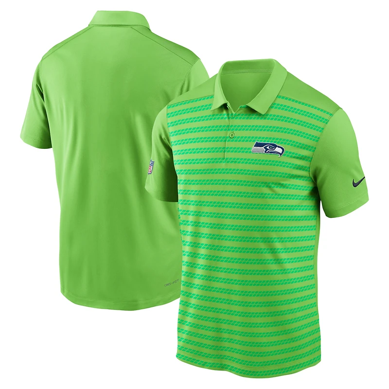 Men's Nike Neon Green Seattle Seahawks Sideline Victory Dri-FIT Polo