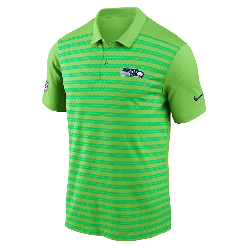 Men's Nike Neon Green Seattle Seahawks Sideline Victory Dri-FIT Polo