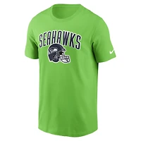 T-shirt de sport Nike Seattle Seahawks pour homme, vert fluo