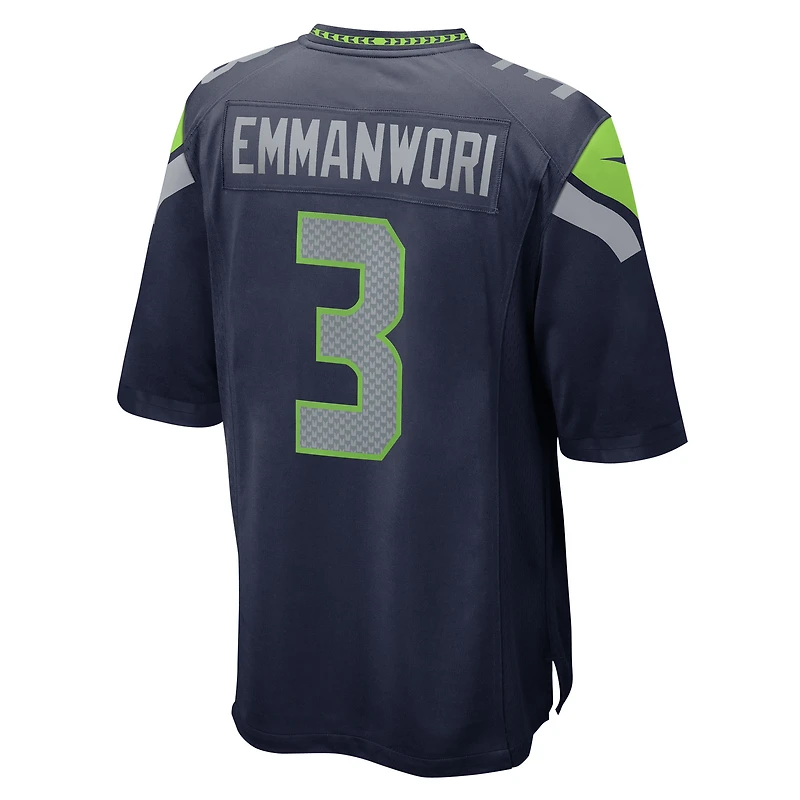 Men's Nike Nick Emmanwori College Navy Seattle Seahawks Team Game Jersey