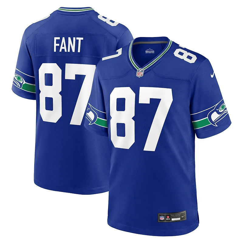 Maillot Nike Noah Fant Royal pour homme des Seattle Seahawks