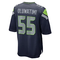 Maillot de match l'équipe Nike Olu Oluwatimi College Navy pour hommes des Seattle Seahawks