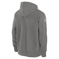 Men's Nike  Pewter Seattle Seahawks Player Full-Zip Performance Hoodie