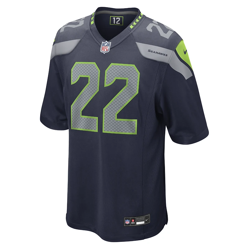 Men's Nike Rashid Shaheed College Navy Seattle Seahawks Team Game Jersey