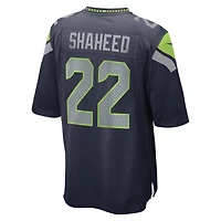 Maillot de match Nike Rashid Shaheed blanc des Seattle Seahawks pour homme