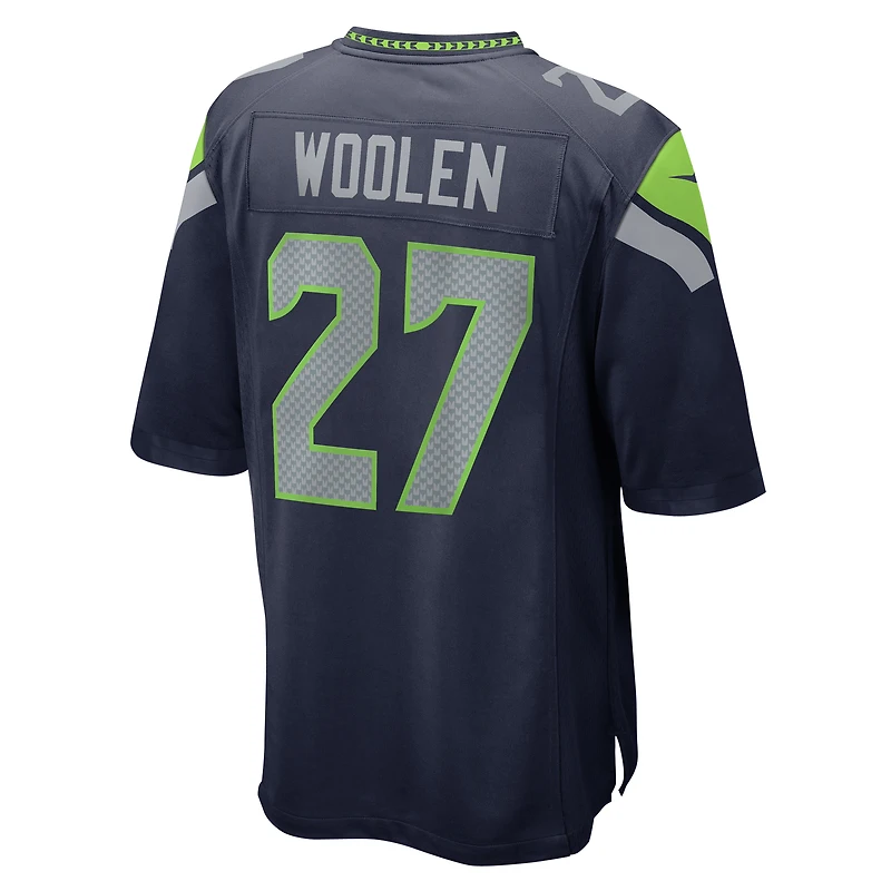 Men's Nike Riq Woolen  College Navy Seattle Seahawks Game Jersey