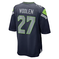 Men's Nike Riq Woolen  College Navy Seattle Seahawks Game Jersey