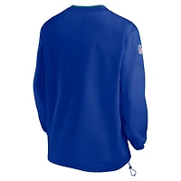 Coupe-vent à manches longues et col en V avec logo rétro 2024 de Nike Royal Seattle Seahawks pour homme