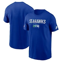 T-shirt Nike Royal Seattle Seahawks 2025 Alt Pack Conversion Dri-FIT pour homme