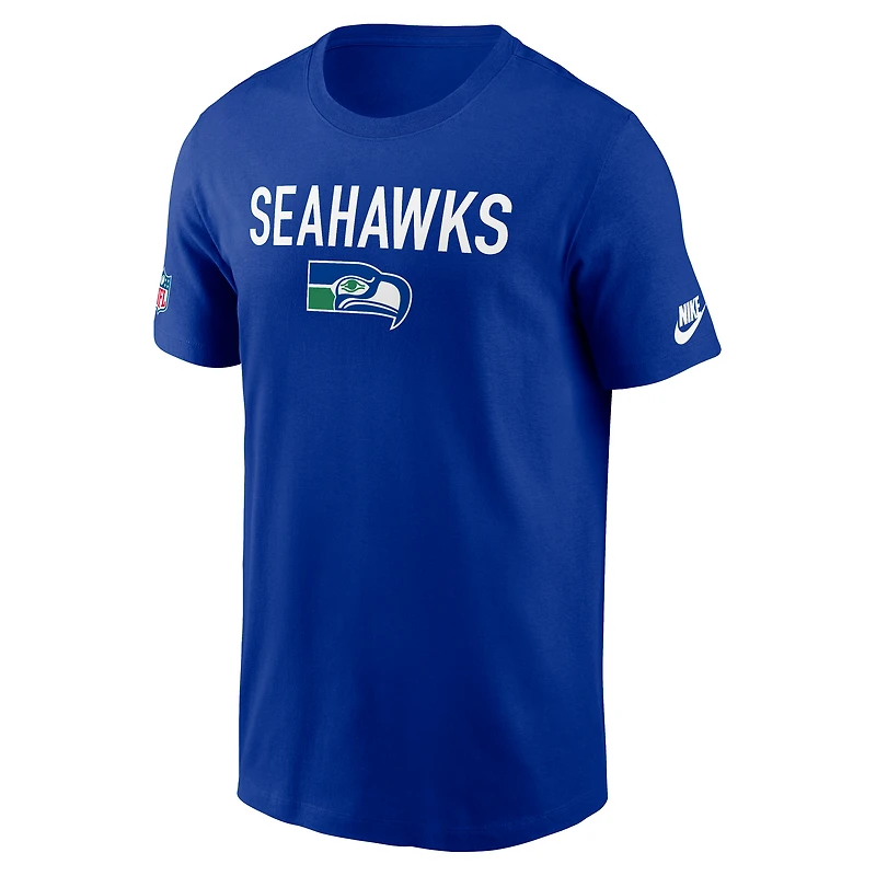 T-shirt Nike Royal Seattle Seahawks 2025 Alt Pack Conversion Dri-FIT pour homme