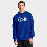 Sweat à capuche Nike Royal Seattle Seahawks 2025 Sideline Standard Issue Alt Pack Dri-FIT pour homme