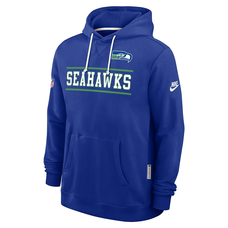 Men's Nike Royal Seattle Seahawks Alt Sideline Standard Issue Dri-FIT Hoodie