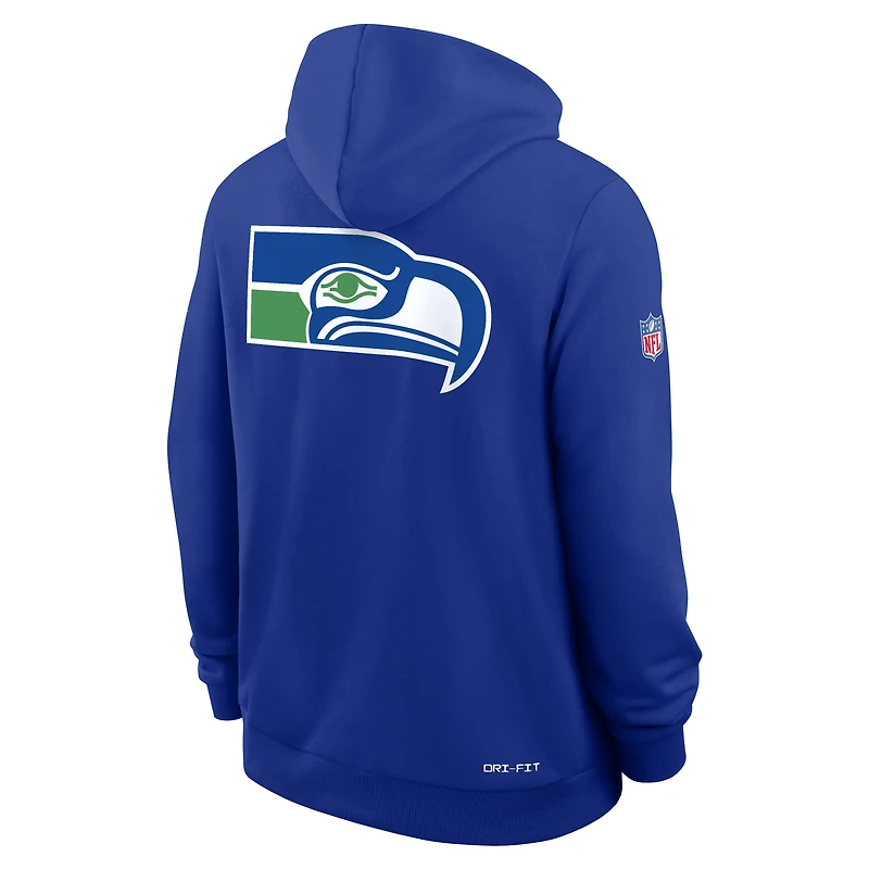 Men's Nike Royal Seattle Seahawks Alt Sideline Standard Issue Dri-FIT Hoodie
