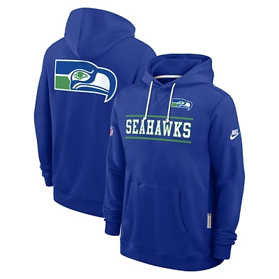 Men's Nike Royal Seattle Seahawks Alt Sideline Standard Issue Dri-FIT Hoodie
