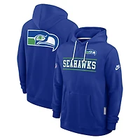 Men's Nike Royal Seattle Seahawks Alt Sideline Standard Issue Dri-FIT Hoodie