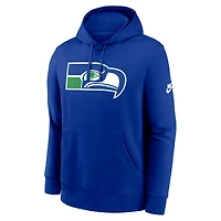 Sweat à capuche Nike Royal Seattle Seahawks Club Fleece pour homme