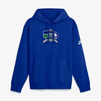 Men's Nike  Royal Seattle Seahawks Short Pass Rewind Club Fleece Hoodie