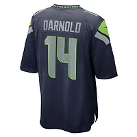 Maillot de match Nike Sam Darnold College Navy Seattle Seahawks pour homme