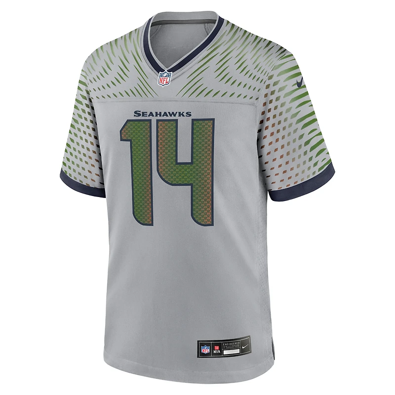 Maillot Nike Sam Darnold Wolf Grey pour homme, collection Rivalries 2025 des Seattle Seahawks