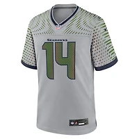 Maillot Nike Sam Darnold Wolf Grey pour homme, collection Rivalries 2025 des Seattle Seahawks