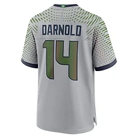 Maillot Nike Sam Darnold Wolf Grey pour homme, collection Rivalries 2025 des Seattle Seahawks