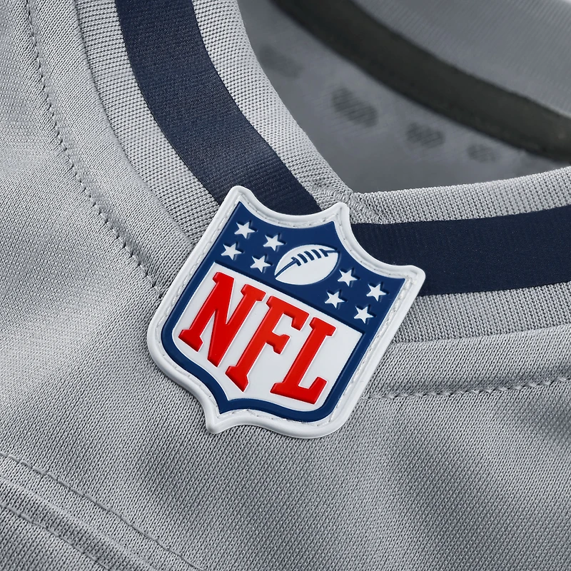 Men's Nike Sam Darnold Wolf Gray Seattle Seahawks 2025 Rivalries Collection Game Jersey