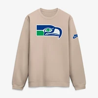 Men's Nike  Sand Seattle Seahawks Formation Rewind Club Pullover Sweatshirt