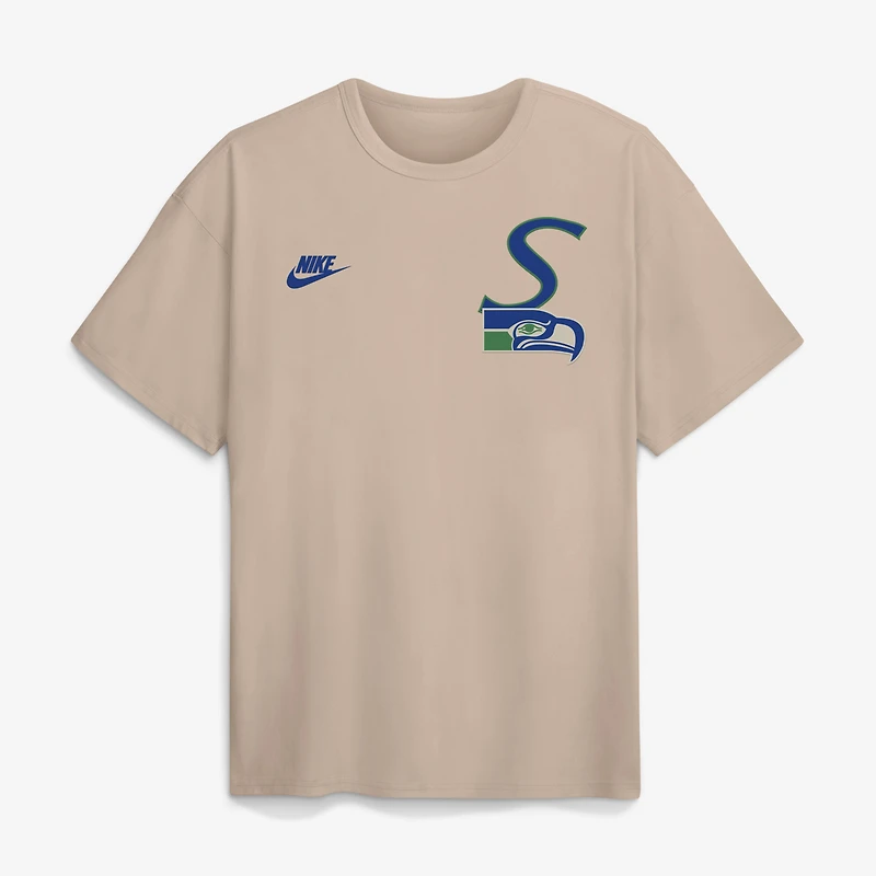 Men's Nike Sand Seattle Seahawks Rewind Max90 T-Shirt