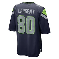 Maillot de match joueur retraité des Seattle Seahawks Nike Steve Largent College Navy pour homme