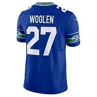 Nike Tariq Woolen Royal Seattle Seahawks Alternate Vapor F.U.S.E. Maillot limité