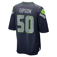 Men's Nike Trevis Gipson  College Navy Seattle Seahawks Game Jersey