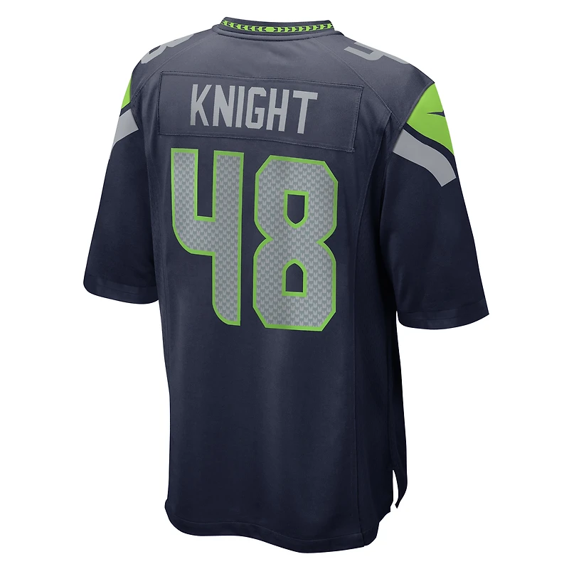 Maillot de match Nike Tyrice Knight College Navy pour homme des Seattle Seahawks