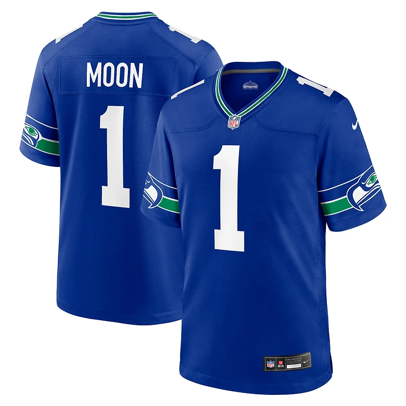 Men's Nike Warren Moon Royal Seattle Seahawks Retired Player Alternate Game Jersey