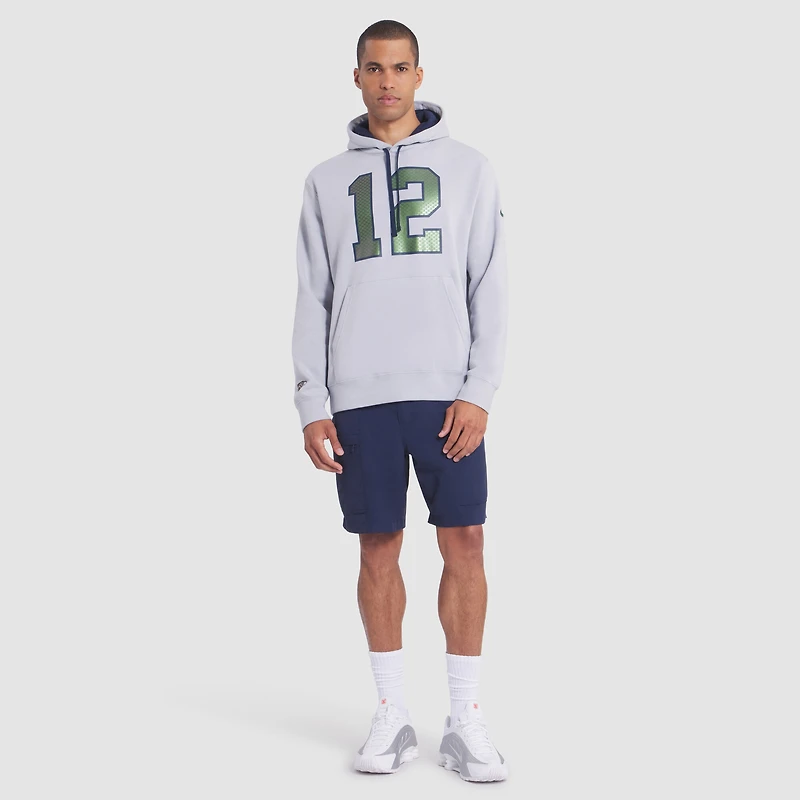 Men's Nike  Wolf Gray Seattle Seahawks 2025 Rivalries Collection Club Hoodie