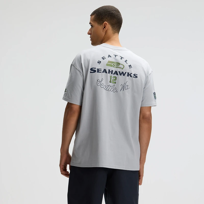 Men's Nike  Wolf Gray Seattle Seahawks 2025 Rivalries Collection Essential Max90 T-Shirt