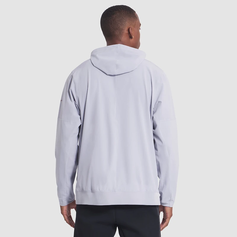 Veste à capuche Nike gris loup Seattle Seahawks 2025 Rivalries Collection Sideline Anorak demi-zip pour homme