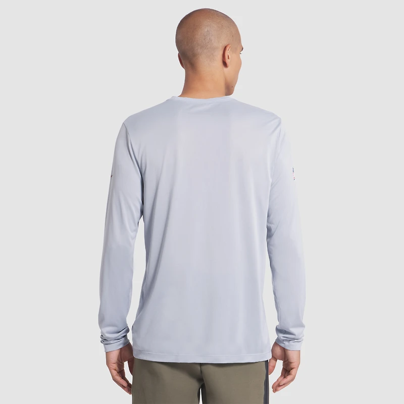 Men's Nike  Wolf Gray Seattle Seahawks 2025 Rivalries Collection Sideline Legend Dri-FIT Long Sleeve T-Shirt