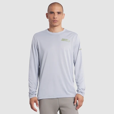 Men's Nike Wolf Gray Seattle Seahawks 2025 Rivalries Collection Sideline Legend Dri-FIT Long Sleeve T-Shirt