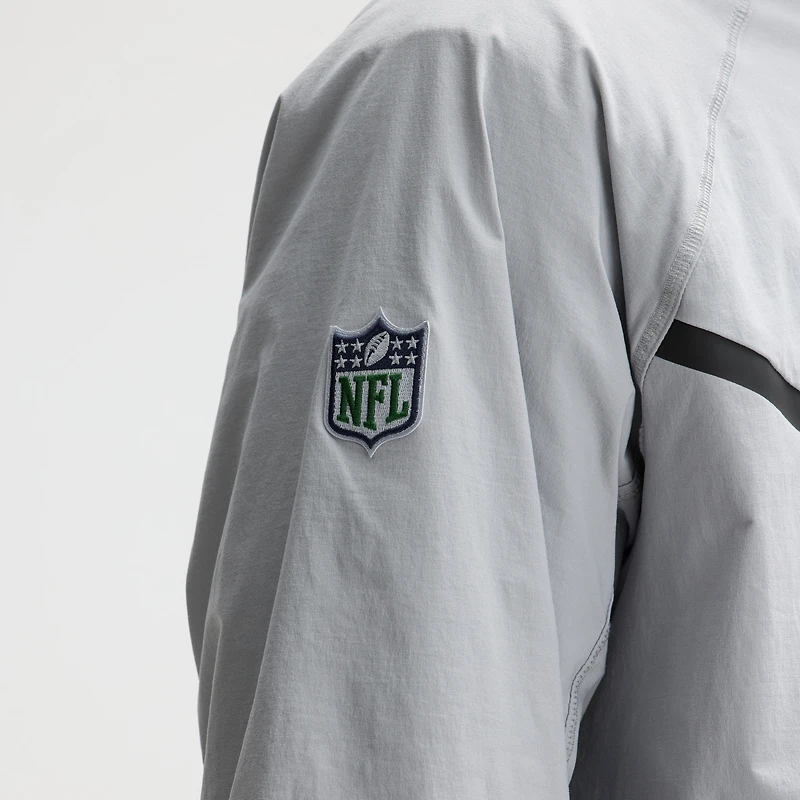 Men's Nike Wolf Gray Seattle Seahawks 2025 Rivalries Collection Tech Raglan Full-Zip Jacket