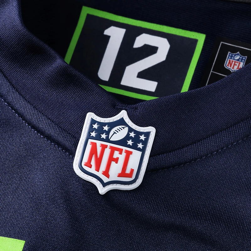 Men's Nike Zach Charbonnet College Navy Seattle Seahawks Game Jersey