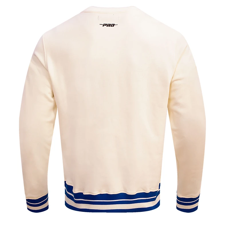 Men's Pro Standard Cream Seattle Seahawks Retro Classics Fleece Pullover Sweatshirt