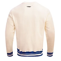 Men's Pro Standard Cream Seattle Seahawks Retro Classics Fleece Pullover Sweatshirt